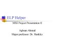 ELP Helper PowerPoint PPT Presentation