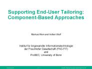 Supporting End-User Tailoring: Component-Based Approaches