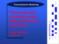 Thermodynamic Modelling at NPL PowerPoint PPT Presentation