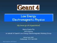 Low Energy Electromagnetic Physics