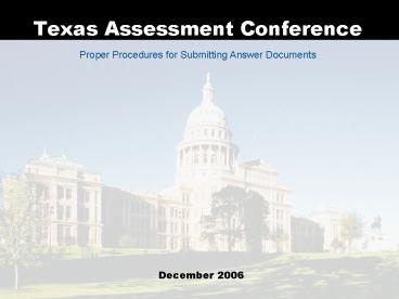 Texas Assessment Conference