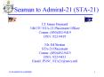 Seaman to Admiral21 STA21 PowerPoint PPT Presentation