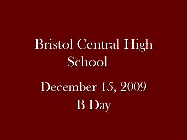Bristol Central High School