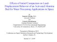 Effects of Initial Compaction on LoadDisplacement Behavior of an Activated Alumina Bed for Water Pro PowerPoint PPT Presentation