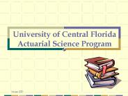 University of Central Florida Actuarial Science Program