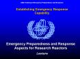 Emergency Preparedness and Response Aspects for Research Reactors PowerPoint PPT Presentation