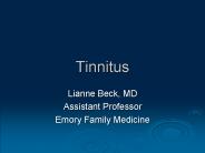 Tinnitus