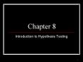 Introduction to Hypothesis Testing PowerPoint PPT Presentation