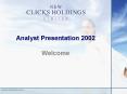 Analyst Presentation 2002 PowerPoint PPT Presentation