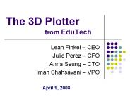 The 3D Plotter from EduTech