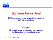 Software Review Panel