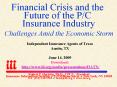 Financial Crisis and the Future of the PC Insurance Industry Challenges Amid the Economic Storm PowerPoint PPT Presentation