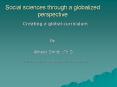 Social sciences through a globalized perspective