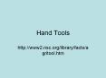 Hand Tools PowerPoint PPT Presentation