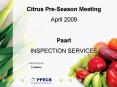 Citrus PreSeason Meeting PowerPoint PPT Presentation
