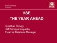 HSE THE YEAR AHEAD PowerPoint PPT Presentation