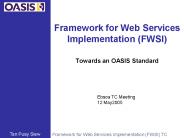 Framework for Web Services Implementation (FWSI)