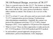 38.118 Protocol Design, overview of 38.157