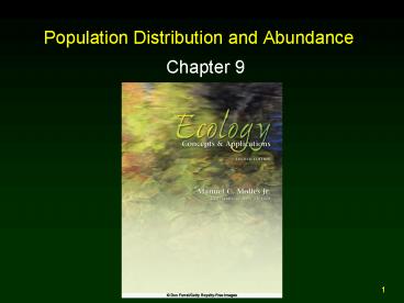 Population Distribution and Abundance