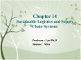 Chapter 14 Sustainable Logistics and Supply Chain Systems PowerPoint PPT Presentation