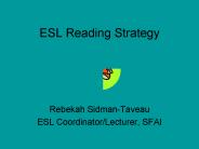 ESL Reading Strategy