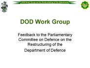 DOD Work Group