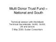 Multi Donor Trust Fund  PowerPoint PPT Presentation