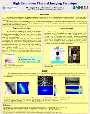 Experimental technique