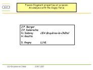 Fission fragment properties at scission: