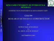 KING FAHD UNIVERSITY OF PETROLEUM