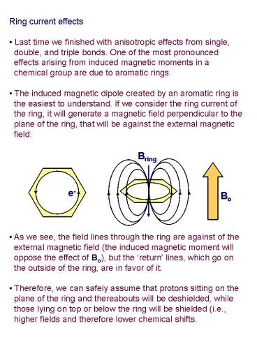 PPT – Ring current effects PowerPoint presentation | free to view - id ...