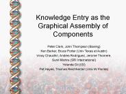 Knowledge Entry as the Graphical Assembly of Components
