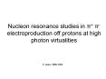 Nucleon Resonance Studies in p  p- Electroproduction off Protons at High Photon Virtualities PowerPoint PPT Presentation