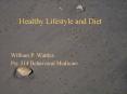 Healthy Lifestyle and Diet PowerPoint PPT Presentation
