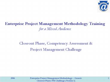 Enterprise Project Management Methodology Generic