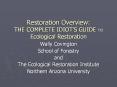 Restoration Overview: THE COMPLETE IDIOT PowerPoint PPT Presentation