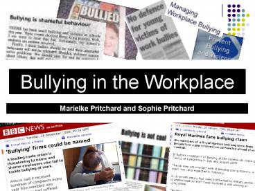 Bullying in the workplace