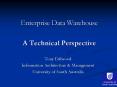 Enterprise Data Warehouse A Technical Perspective PowerPoint PPT Presentation
