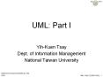 UML: Part I PowerPoint PPT Presentation
