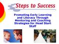 Promoting Early Learning and Literacy Through Mentoring and Coaching Strategies for Head Start Staff PowerPoint PPT Presentation