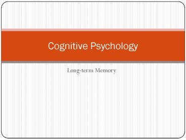Longterm Memory