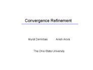 Convergence Refinement