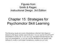 Chapter 15: Strategies for Psychomotor Skill Learning