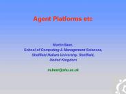 Agent Platforms etc