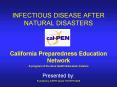 INFECTIOUS DISEASE AFTER NATURAL DISASTERS PowerPoint PPT Presentation