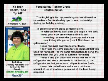 Food Safety Tips for Cross Contamination