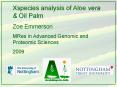 Xspecies analysis of Aloe vera PowerPoint PPT Presentation