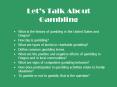 Lets Talk About Gambling PowerPoint PPT Presentation