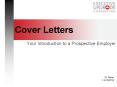 Cover Letters PowerPoint PPT Presentation