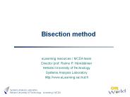 Bisection method